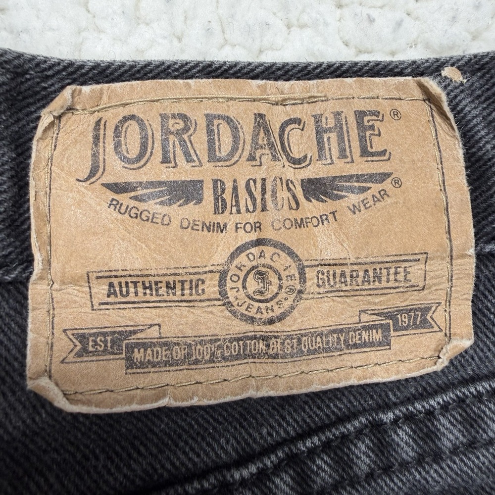 Jordache Basics Jeans Men's 27x27 Black Denim Straight Y2K Casual Streetwear - Picture 5 of 10